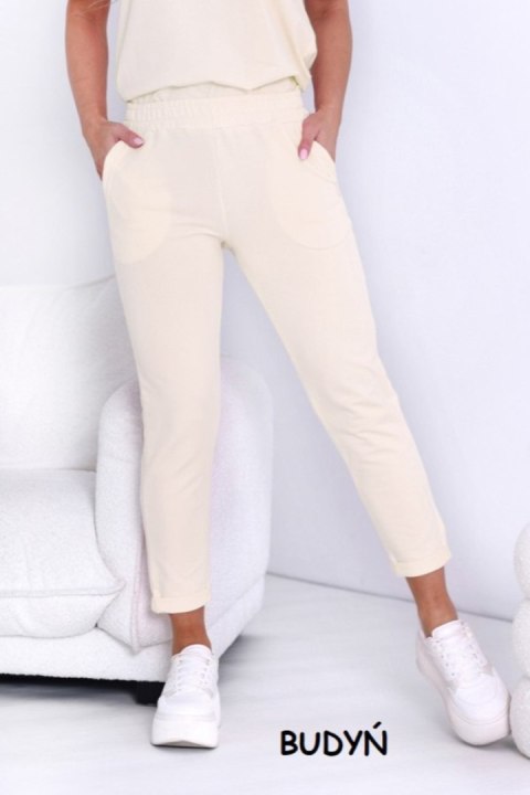 SPODNIE LENA - SZAŁWIA, XL OFF PINK SPODNIE LENA - SZAŁWIA, XL OFF PINK