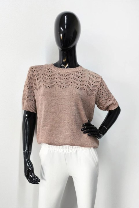SWETER FLAVIA - ŚMIETANA, UNIWERSALNY, SM OFF PINK SWETER FLAVIA - ŚMIETANA, UNIWERSALNY, SM OFF PINK