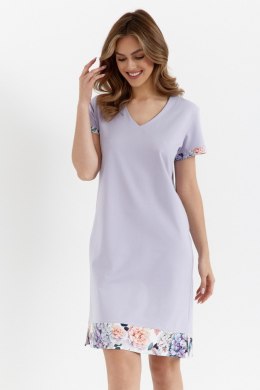 KOSZULA DAMSKA 469 - LILA, M, KWIATY FIOLET CANA