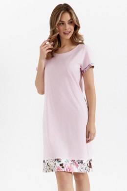 KOSZULA DAMSKA 475 2XL - RÓŻ, XXL, KWIATY RÓŻ CANA