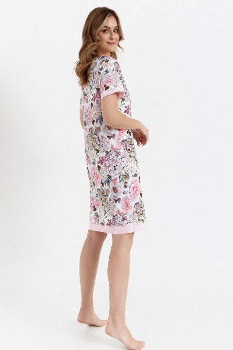 KOSZULA DAMSKA 476 2XL - KWIATY RÓŻ, XXL, KWIATY RÓŻ CANA KOSZULA DAMSKA 476 2XL - KWIATY RÓŻ, XXL, KWIATY RÓŻ CANA