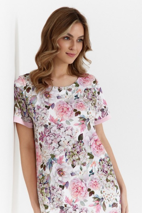 KOSZULA DAMSKA 476 2XL - KWIATY RÓŻ, XXL, KWIATY RÓŻ CANA KOSZULA DAMSKA 476 2XL - KWIATY RÓŻ, XXL, KWIATY RÓŻ CANA