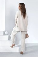 BLEZER MOLLY - BEŻ, M, BE OFF PINK