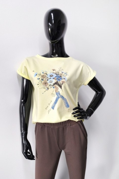 BLUZKA FLORIST - ŚMIETANA, 44, SM OFF PINK BLUZKA FLORIST - ŚMIETANA, 44, SM OFF PINK