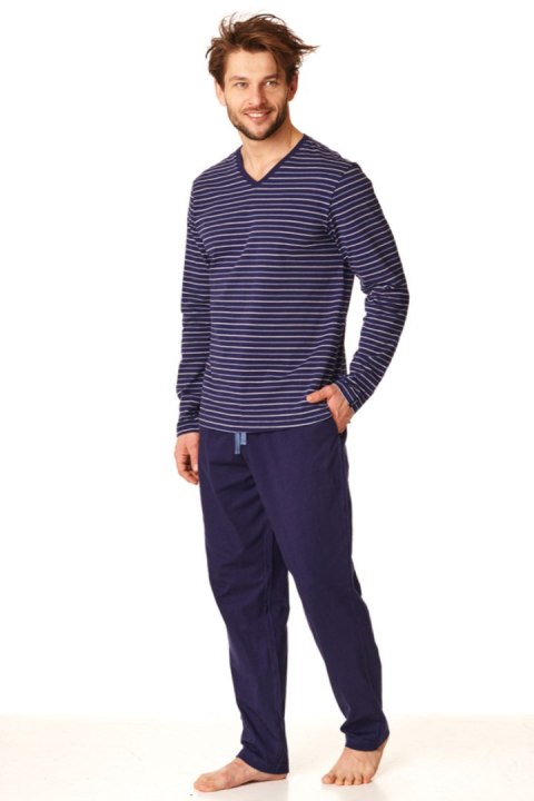 PIŻAMA MĘSKA MNS 382 B22 3XL-4XL - GRANATOWY, 4XL KEY PIŻAMA MĘSKA MNS 382 B22 3XL-4XL - GRANATOWY, 4XL KEY