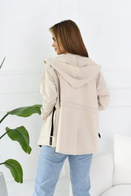 BLUZA TINA - BEŻ MELANŻ, L, BM OFF PINK