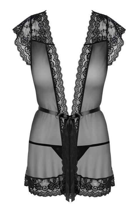 854-PEI-1 SZLAFROK I STRINGI - CZARNY, S/M OBSESSIVE 854-PEI-1 SZLAFROK I STRINGI - CZARNY, S/M OBSESSIVE
