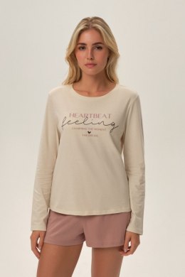 PIŻAMA DAMSKA FREJA 41868 AW24 - KREMOWY, 2XL, 01X HENDERSON LADIES