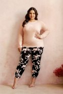 Piżama damska Katie 3255 2XL-3XL - BEŻ, 3XL, 1 TARO