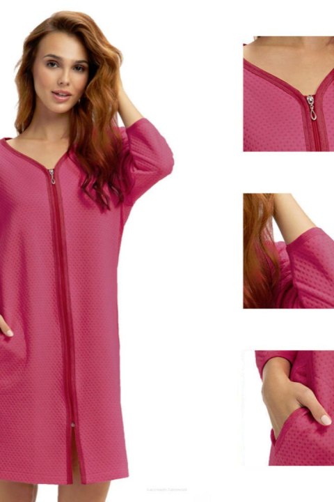 SZLAFROK DAMSKI 214 - SZARY, XL, 4 LUNA SZLAFROK DAMSKI 214 - SZARY, XL, 4 LUNA