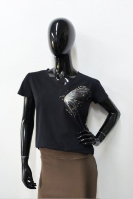 BLUZKA GIRONA - CZARNY, 38, CZ OFF PINK