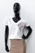 BLUZKA GIRONA - CZARNY, 38 OFF PINK