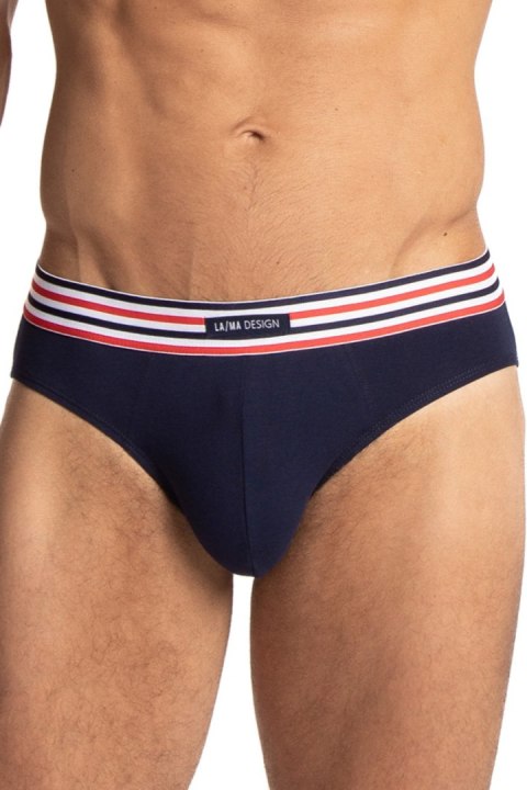 SLIPY MĘSKIE M-1065SD 2-PACK - GRANATOWY-NIEBIESKI, XL LAMA