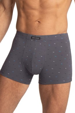 SZORTY MĘSKIE M-1076SZ 2-PACK - GRANATOWY-GRAFITOWY, M LAMA