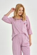 3435 PIŻAMA DAMSKA DŁUGA JOLIE S-XL - RÓŻOWY, S TARO