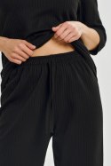 3445 PIŻAMA DAMSKA DŁUGA MELANIA S-XL - CZARNY, M TARO