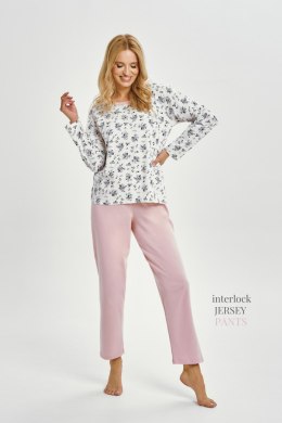 3451 PIŻAMA DAMSKA DŁUGA MARTINA M-XL - BIAŁY, XL TARO
