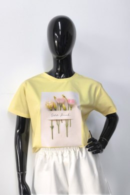 BLUZKA MOLISE - BANANOWY, S, BA OFF PINK