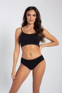 SEAMLESS COTTON CLASSIC PANTIES - BLACK, S GATTA BODYWEAR