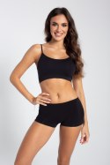 SEAMLESS COTTON SHORTS - BLACK, M GATTA BODYWEAR