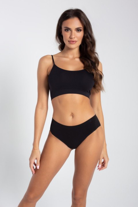 SEAMLESS COTTON BIKINI - BLACK, XL GATTA BODYWEAR SEAMLESS COTTON BIKINI - BLACK, XL GATTA BODYWEAR