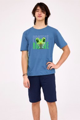 PIŻAMA BOY YOUNG KR 504/52 PROTECT 3 - NIEBIESKI, 164/XS CORNETTE