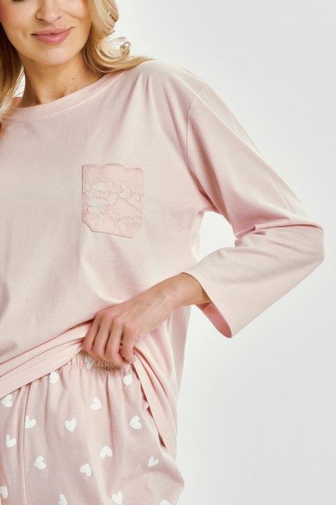 3442 PIŻAMA DAMSKA DŁUGA NORI S-XL - RÓŻOWY, S TARO 3442 PIŻAMA DAMSKA DŁUGA NORI S-XL - RÓŻOWY, S TARO