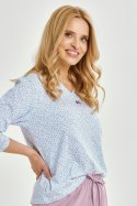 3448 PIŻAMA DAMSKA DŁUGA DEBORA M-XL - BIAŁY, M TARO