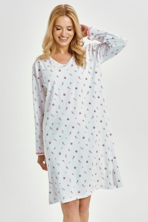 3433 KOSZULA NOCNA ELODIE M-XL - BIAŁY, XL TARO 3433 KOSZULA NOCNA ELODIE M-XL - BIAŁY, XL TARO