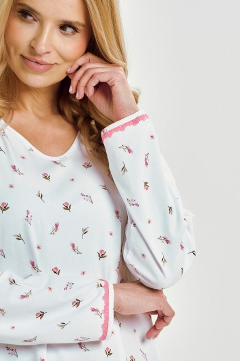 3433 KOSZULA NOCNA ELODIE M-XL - BIAŁY, XL TARO 3433 KOSZULA NOCNA ELODIE M-XL - BIAŁY, XL TARO
