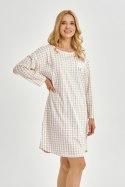 3437 KOSZULA NOCNA VERA S-XL - BEŻOWY, L TARO