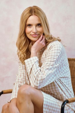3437 KOSZULA NOCNA VERA S-XL - BEŻOWY, L TARO