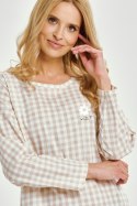 3437 KOSZULA NOCNA VERA S-XL - BEŻOWY, M TARO