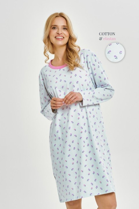 3447 KOSZULA NOCNA YOLANDA M-XL - NIEBIESKI, L TARO 3447 KOSZULA NOCNA YOLANDA M-XL - NIEBIESKI, L TARO