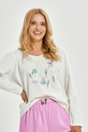 3459 PIŻAMA DAMSKA DŁUGA MONICA S-XL - ECRI, S TARO