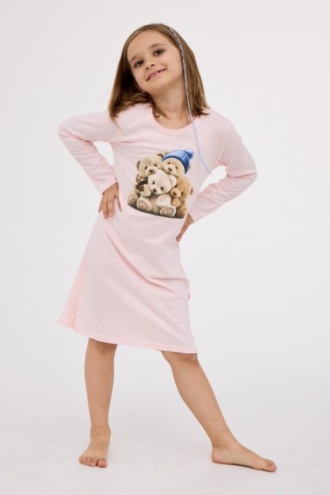 KOSZULA GIRL KIDS DR 549/196 BEARS 2 - RÓŻ, 128 CORNETTE KOSZULA GIRL KIDS DR 549/196 BEARS 2 - RÓŻ, 128 CORNETTE