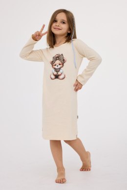 KOSZULA GIRL YOUNG DR 258/196 BEARS 2 - RÓŻ, 140 CORNETTE