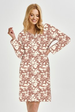 3480 KOSZULA DAMSKA DŁUGA GRACE S-XL - BRĄZOWY, M TARO