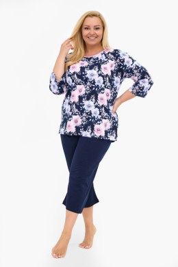 PIŻAMA DAMSKA DR 147/465 ANABEL BIG - GRANAT, 3XL CORNETTE
