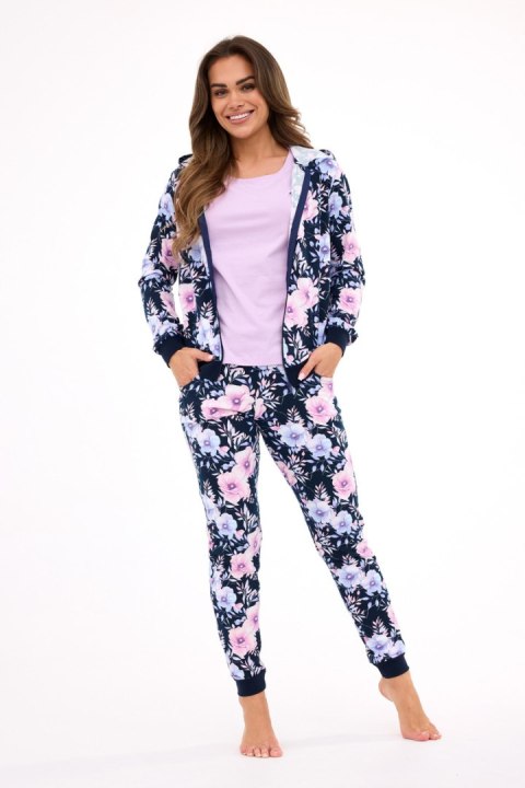 PIŻAMA DAMSKA DR 355/464 MADDIE - GRANAT, XL CORNETTE PIŻAMA DAMSKA DR 355/464 MADDIE - GRANAT, XL CORNETTE