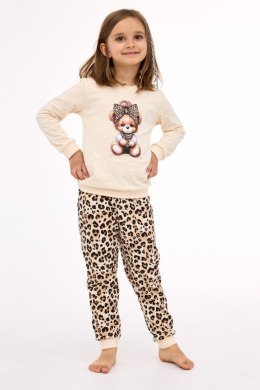 PIŻAMA GIRL KIDS DR 594/191 PANTHER - BEŻ, 92 CORNETTE