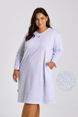 3464 KOSZULA NOCNA DEBORA 2XL-4XL - NIEBIESKI, 4XL TARO