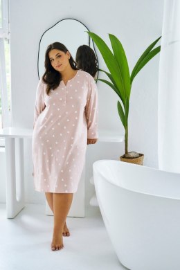 3469 KOSZULA NOCNA NORI 2XL-4XL - RÓŻOWY, 2XL TARO