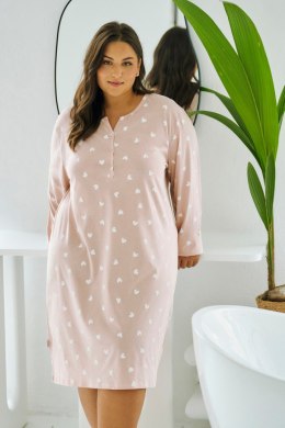 3469 KOSZULA NOCNA NORI 2XL-4XL - RÓŻOWY, 4XL TARO