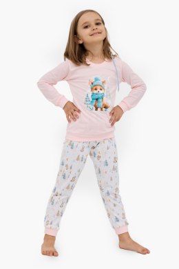 PIŻAMA GIRL KIDS DR 594/192 FOX - RÓŻOWY, 92 CORNETTE