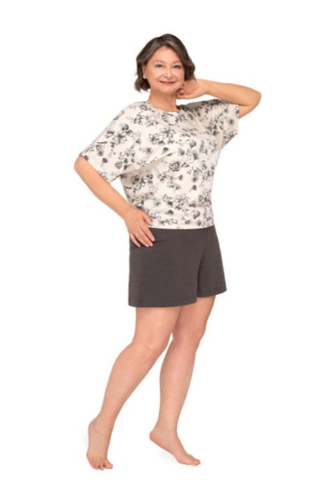259 PIŻAMA DAMSKA MARTA - BORDOWY, 2XL, 22 MARTEL