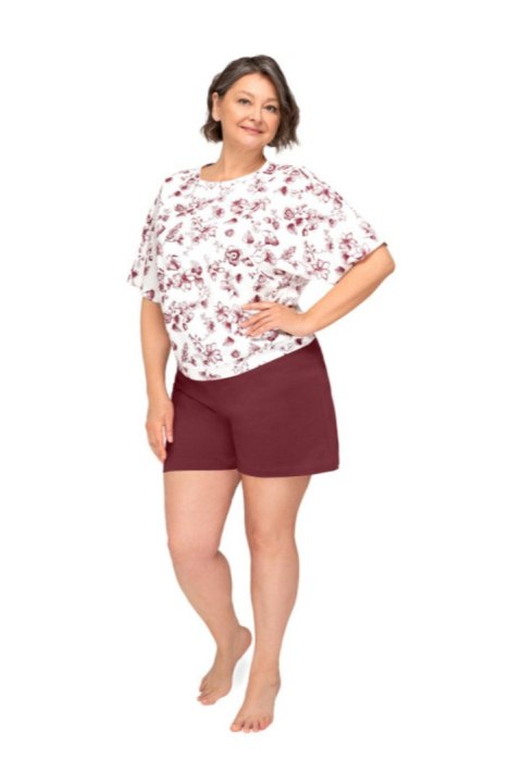 259 PIŻAMA DAMSKA MARTA - BORDOWY, 2XL, 22 MARTEL 259 PIŻAMA DAMSKA MARTA - BORDOWY, 2XL, 22 MARTEL