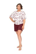 259 PIŻAMA DAMSKA MARTA - BORDOWY, 2XL, 22 MARTEL
