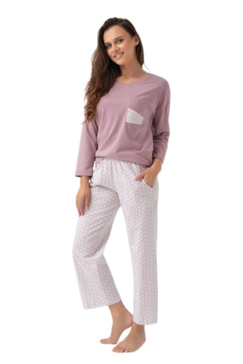 PIŻAMA DAMSKA 339 3XL J/25 - KAKAOWY, XXXL LUNA PIŻAMA DAMSKA 339 3XL J/25 - KAKAOWY, XXXL LUNA