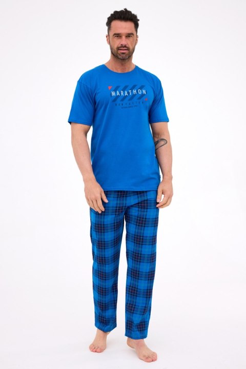 PIŻAMA MĘSKA KR 134/303 MARATHON 3 - COBALT, XXL CORNETTE PIŻAMA MĘSKA KR 134/303 MARATHON 3 - COBALT, XXL CORNETTE